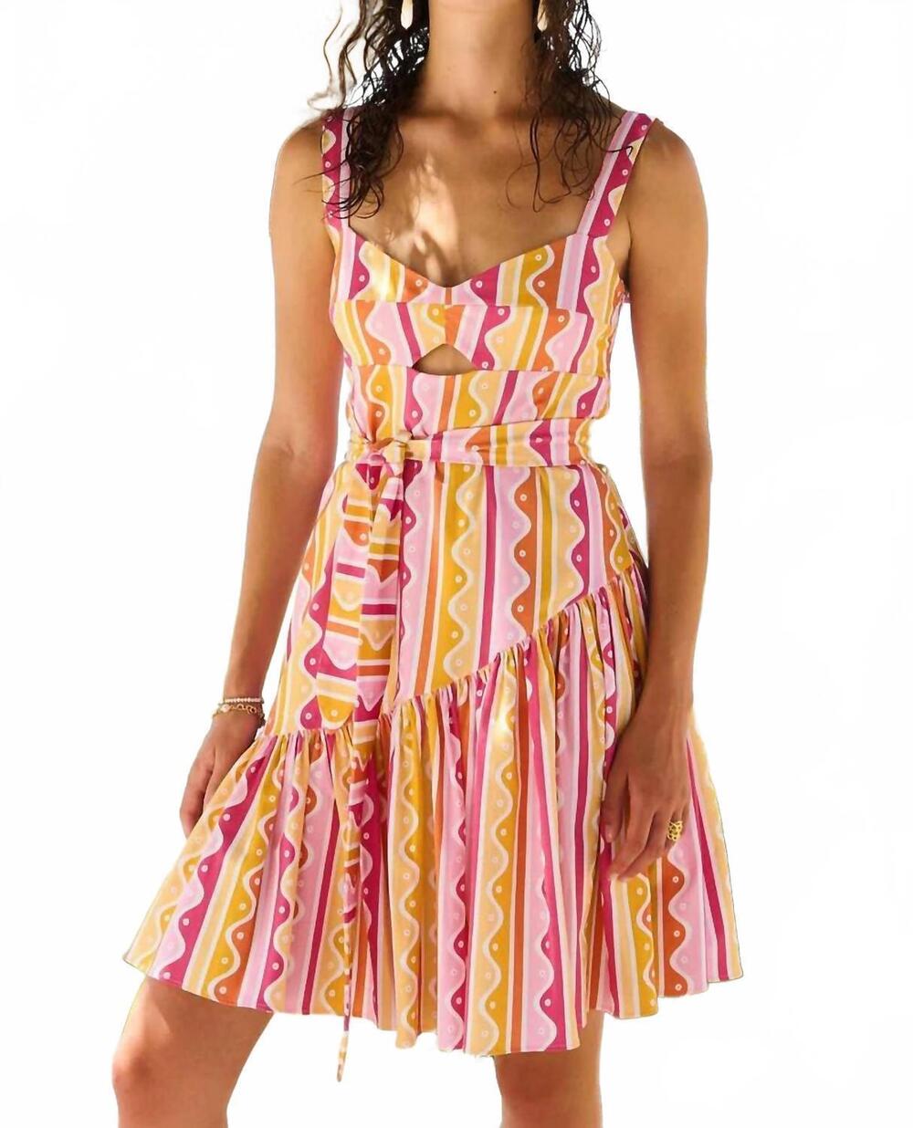 NEW PAOLITA maiolica selena mini dress in pink
